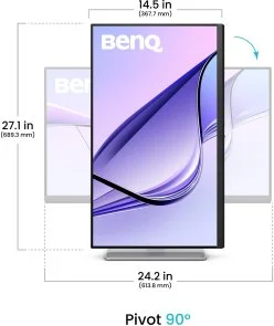 Фото: Монітор BenQ MA270UP (9H.LP8LB.QBE) - 27" IPS / 3840×2160 / 60 Гц / Pivot / HAS № 4 | KTC