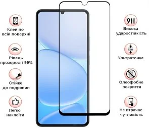 Фото: Захисне скло BeCover for Realme Note 80 - Black (716180) № 4 | KTC