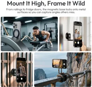 Фото: Універсальний тримач Ulanzi MA50 Uka Magnetic Phone Holder Black (M039) № 16 | KTC