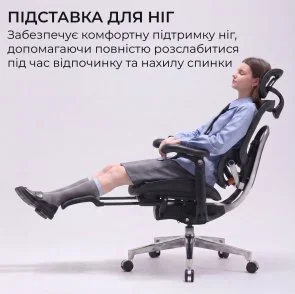 Фото: Крісло SIHOO C500 V2 with footrest Black (C500-V2-B101-JT) № 15 | KTC