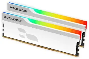 Фото: Оперативна пам’ять ProLogix ONYX RGB White DDR5 2x16GB (PRO32GB5600YWR5K) № 2 | KTC