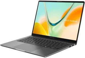 Фото: Ноутбук ASUS Vivobook S14 S5408QA-TM271W Matte Gray - 14" IPS 60 Гц / Snapdragon X1 / X1-26-101 / DDR5 8 ГБ / PCI-E SSD 512 ГБ / Adreno GPU № 2 | KTC