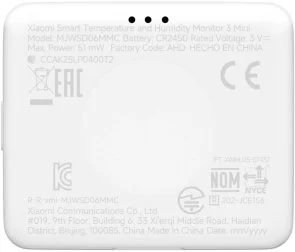 Фото: Термометр-гігрометр Xiaomi 3 Mini White (QBH4312GL) № 7 | KTC