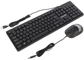 Фото: Комплект клавіатура+миша Maxxter KMS-CM-03-UA Black/Silver № 6 | KTC