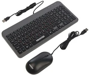Фото: Комплект клавіатура+миша Maxxter KMS-CM-05-UA USB Black/Grey № 7 | KTC