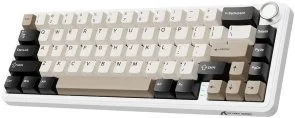 Фото: Клавіатура Attack Shark X66 ENG/UKR WL/BT/USB Cheese White (X66CW_AS) № 3 | KTC