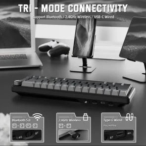 Фото: Клавіатура Attack Shark X66 ENG/UKR WL/BT/USB Moonlit Night (X66MN_AS) № 5 | KTC