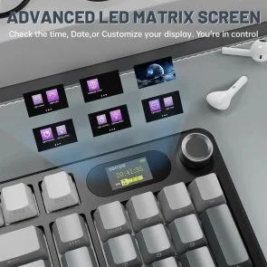 Фото: Клавіатура Attack Shark X98 Pro WL/BT/USB Moonlit Night (X98PROMN_AS) № 9 | KTC