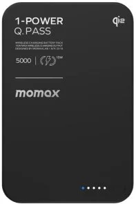Фото: Батарея універсальна Momax 1-Power Q.Pass 5000mAh 20W / Qi 15W Black (IP129Q2D) № 3 | KTC