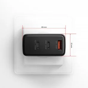 Фото: Зарядний пристрій Axagon ACU-DPQ100 PD QC3.0 GaN 100W Black № 9 | KTC