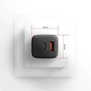 Фото: Зарядний пристрій Axagon ACU-PQ30 PD QC3.0 30W Black № 9 | KTC