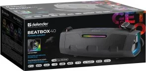 Фото: Портативна колонка Defender Beatbox 40 Black (65640) № 13 | KTC