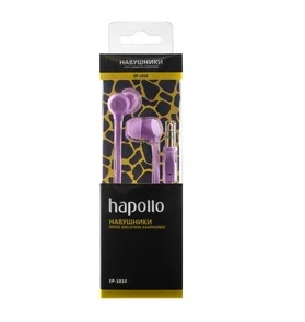 Фото: Навушники HAPOLLO EP-1010 Lilac № 3 | KTC