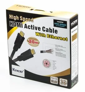 Фото: Кабель Viewcon HDMI / HDMI 20 м чорний № 3 | KTC