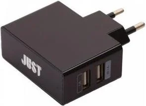 Фото: Мережевий зарядний пристрій Just Thunder Dual 2xUSB 2.1A чорний № 3 | KTC