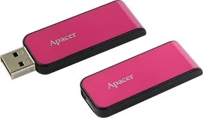 Фото: Флешка USB Apacer AH334 64GB Pink (AP64GAH334P-1) № 5 | KTC