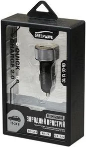 Фото: Автомобільний зарядний пристрій GREENWAVE CH-CC-131QC USB 3.1A чорний № 4 | KTC