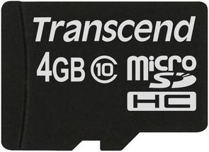 Карта пам'яті Transcend Micro SDHC 4 ГБ (TS4GUSDC10)