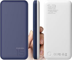 Батарея універсальна Puridea S3 15000mAh Blue/White