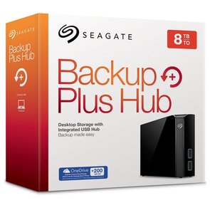 Зовнішній жорсткий диск Seagate Backup Plus Hub External 8TB STEL8000200 Black