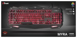 Фото: Клавіатура Trust GXT 840 Myra Gaming Black (21973) № 3 | KTC