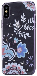 Чохол-накладка Devia Crystal Bloosom case for iPhone X Silver