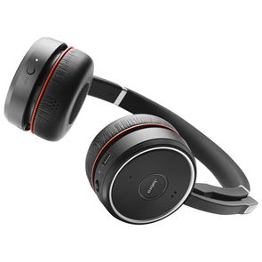 Гарнітура накладна Jabra EVOLVE 75 Stereo MS+база Чорна