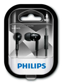 Гарнітура Philips SHE1455BK/10 Black