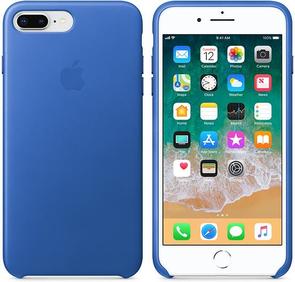 for iPhone 7/8 Plus - Leather Case Electric Blue