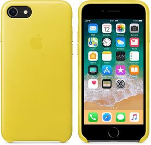 for  iPhone 7/8 - Leather Case Spring Yellow