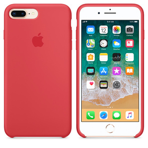 Чохол HCopy for iPhone 8 Plus - Silicone Case Raspberry Red (ASC8RA)