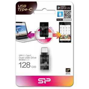 Флешка USB Silicon Power Mobile C31 128GB SP128GBUC3C31V1K Black