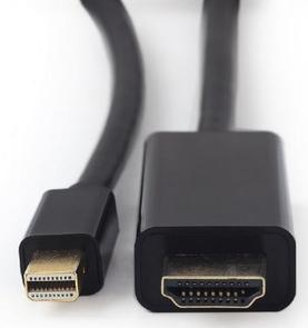 Перехідник Cablexpert MiniDP to HDMI 1.8m Black (CC-mDP-HDMI-6)