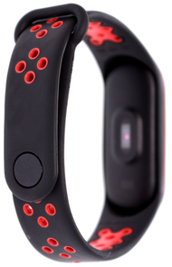 Ремінець Mijobs for Xiaomi Mi Band 3 Black/Red