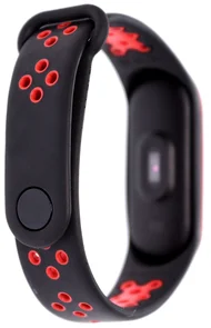 Фото: Ремінець Mijobs for Xiaomi Mi Band 3 Black/Red № 3 | KTC
