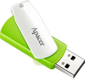 Фото: Флешка USB Apacer AH335 64GB Green/White (AP64GAH335G-1) № 3 | KTC