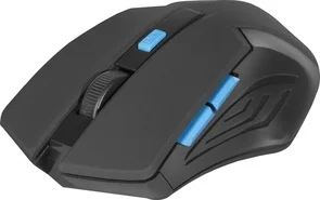Фото: Миша Defender Accura MM-275 Black/Blue (52275) № 2 | KTC