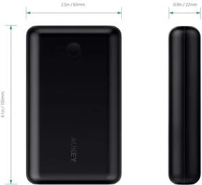 Фото: Батарея універсальна AUKEY PB-BY10 Power Bank 10050mAh QC3.0 (LLTS116267) № 3 | KTC