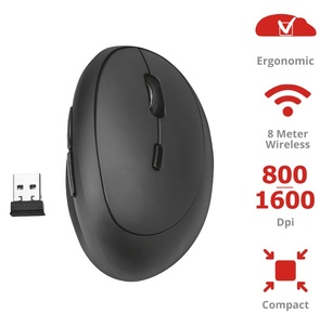 Миша Trust Orbo Ergonomic Wireless Black (23002)