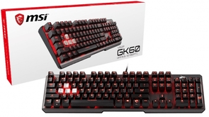 Клавіатура, MSI Vigor GK60 CR USB ( Gaming )