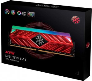 Оперативна пам’ять A-Data XPG Spectrix D41 Red DDR4 1x16GB AX4U3200316G16-SR41