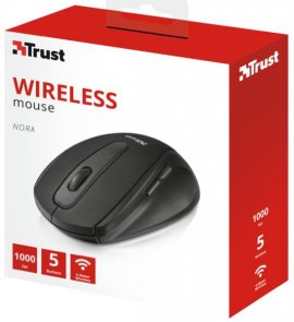 Мишка, Trust Nora Wireless, Black