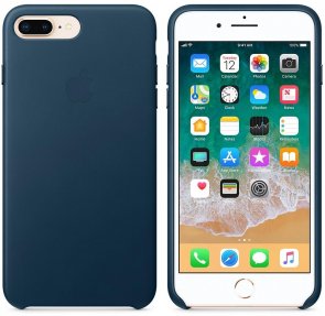 Чохол-накладка Apple для iPhone 7/8 Plus - Leather Case Cosmos Blue