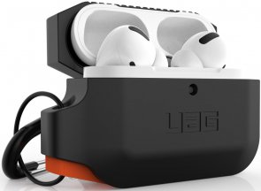 Чохол для Airpods Pro Urban Armor Gear - Silicone Case Black/Orange (10225K114097)