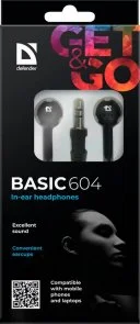 Фото: Навушники Defender Basic 604 Black (63604) № 2 | KTC
