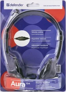 Фото: Гарнітура Defender Aura 104 Black (63104) № 2 | KTC