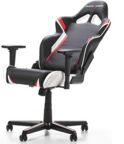 Крісло ігрове DXRacer Racing OH/RZ288/NRW, PU шкіра, Al основа, Black/Red/White