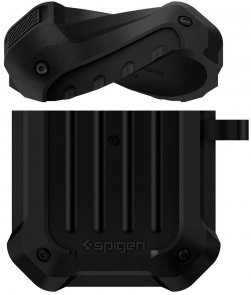 Чохол для Airpods Spigen - Tough Armor Black (074CS26497)