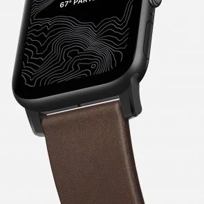 Фото: Ремінець Nomad for Apple Watch 42/44mm - Modern Strap Black/Brown (NM1A4RBM00) № 5 | KTC