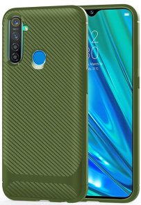 Чохол for Realme 5 Pro - Silicone cover Green (661890)